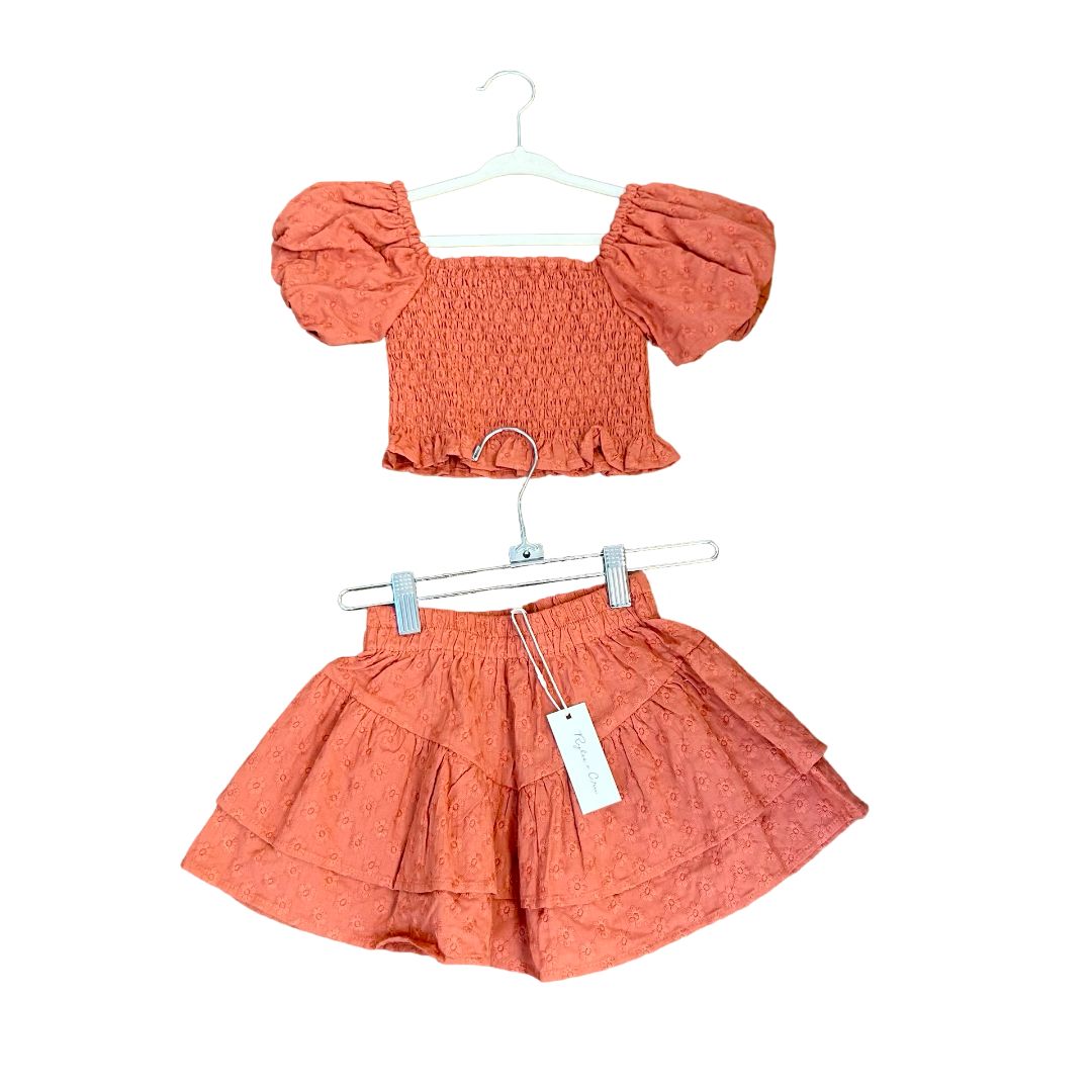 Rylee + cru mini skirt and top set new with tags, 4-5 Years