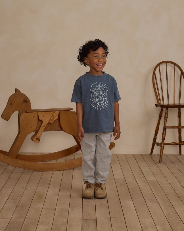 Rylee cru raw edge tee, 4-5y