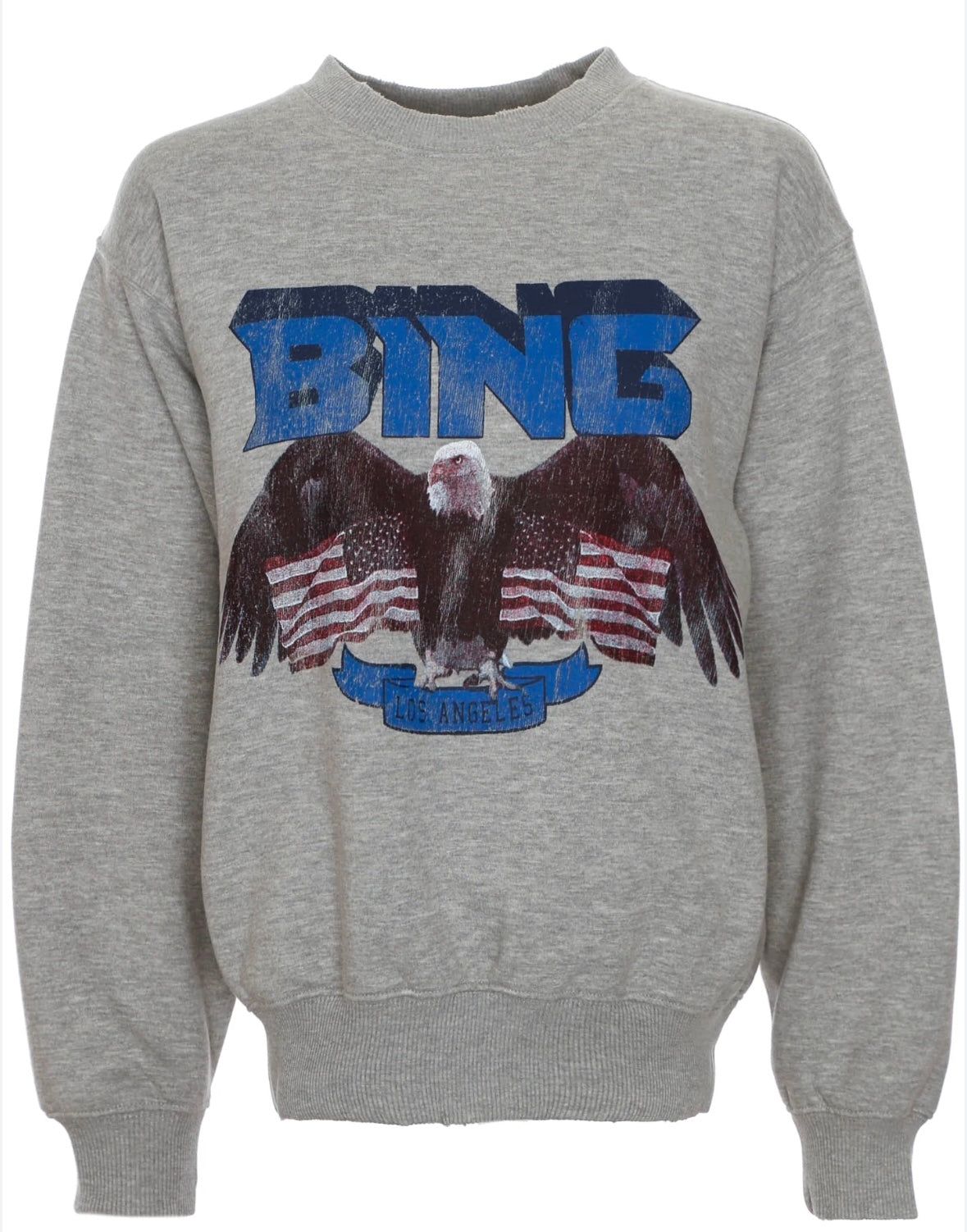 Anine Bing Vintage Eagle Crewneck, Small