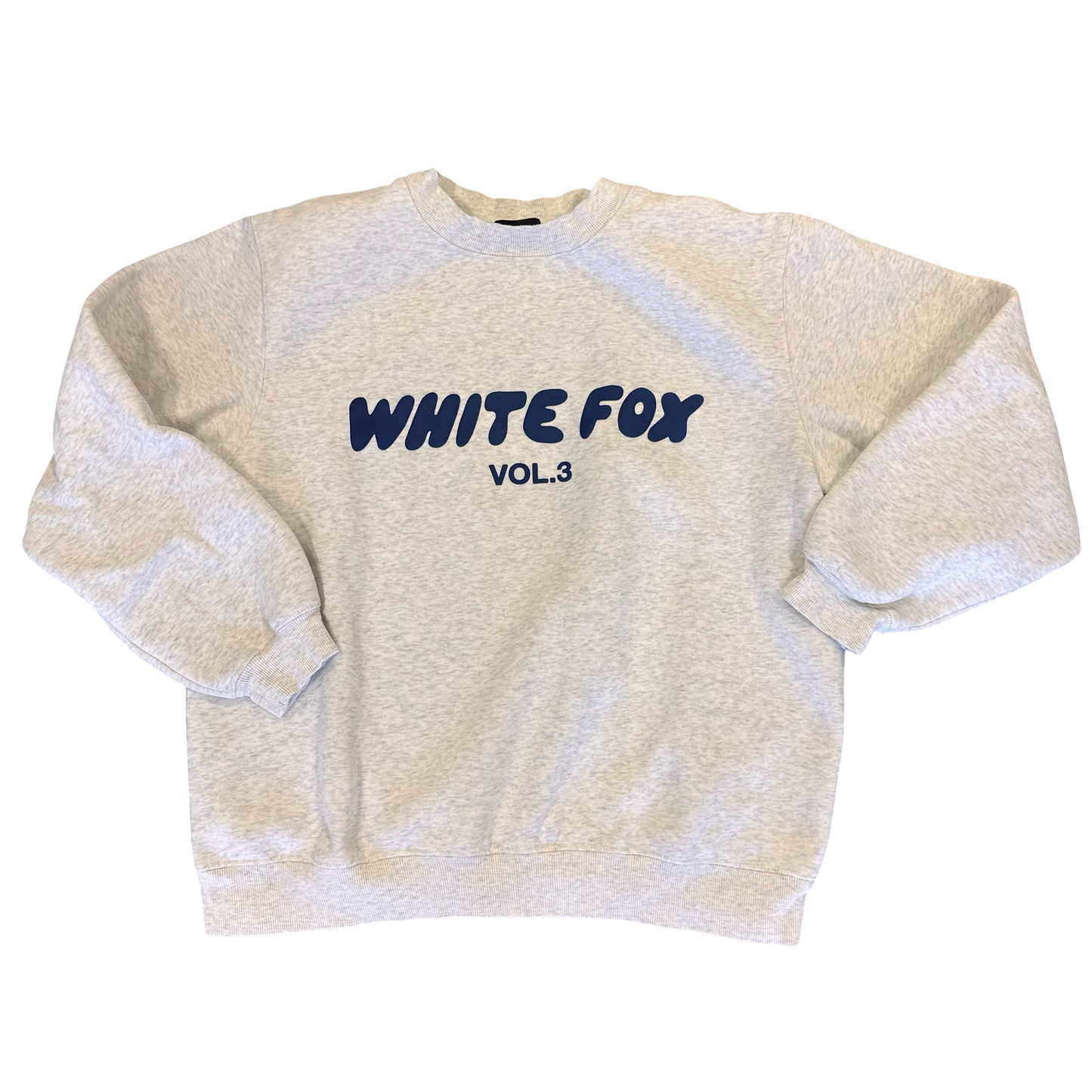 White Fox white w/blue sweatshirt, small
