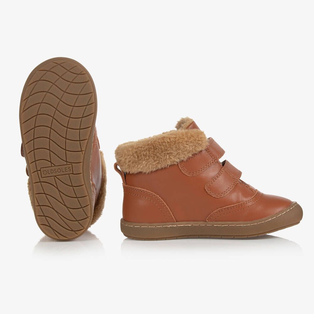 Old Soles new w/tags tan Squad leather boots, 11 little kid