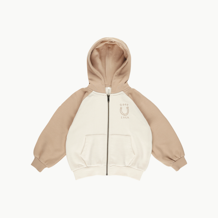 Rylee cru zip raglan hoodie, 4-5y