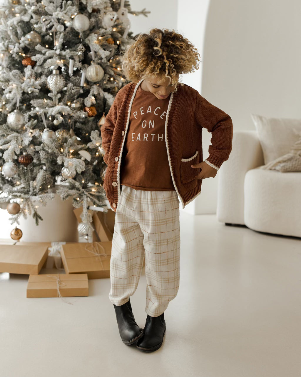 Rylee cru jogger sweatpants horseshoes, 4-5y