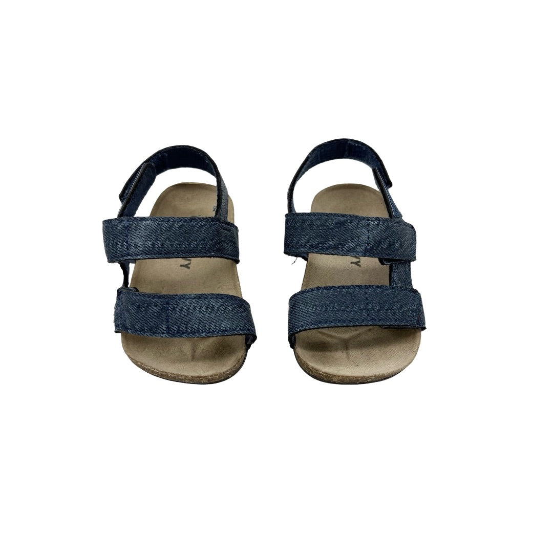 Old Navy denim sandals, 3-6 months