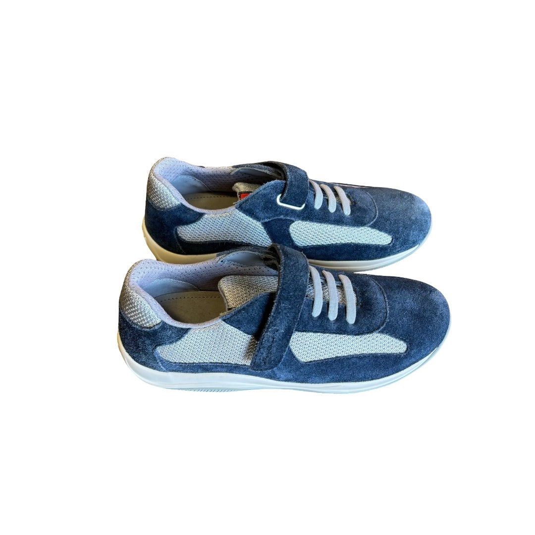 Prada americas cup blue sneakers, Euro 33 youth
