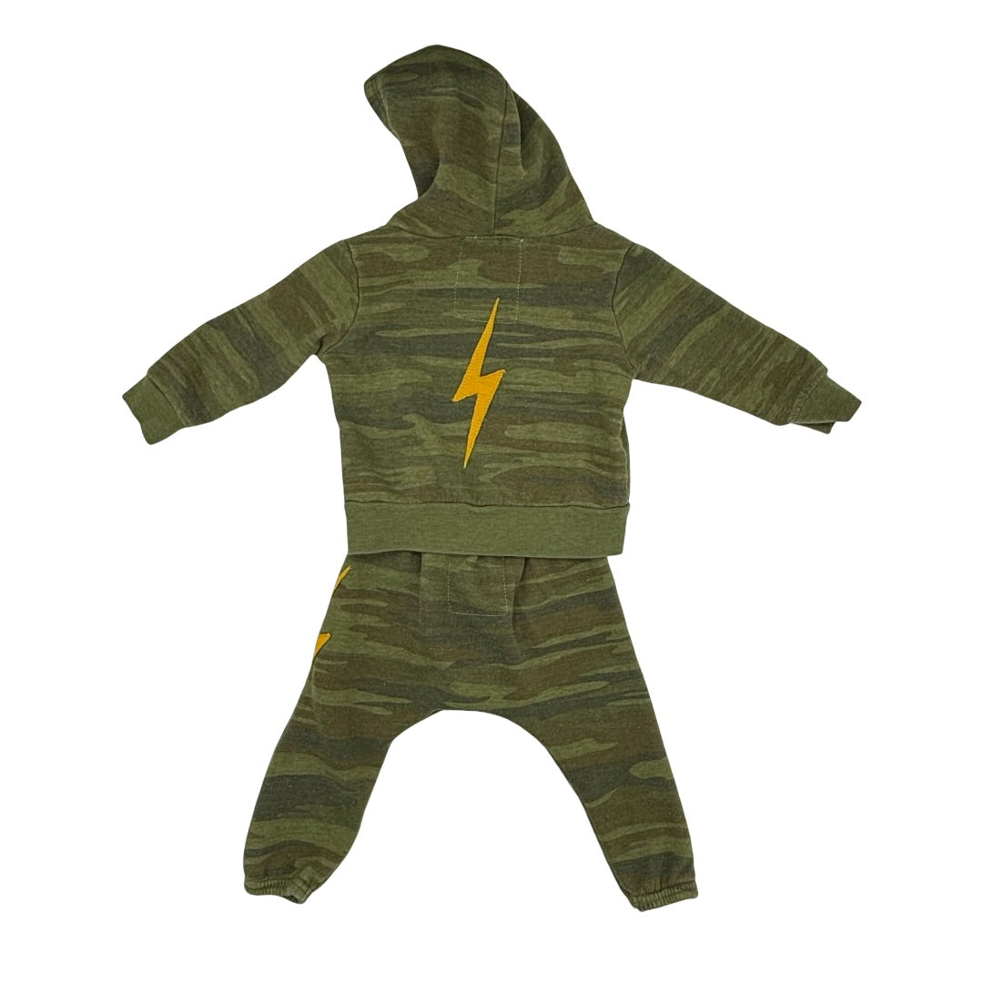 Aviator Nation camo sweatshirt/pant set, 12-18 months