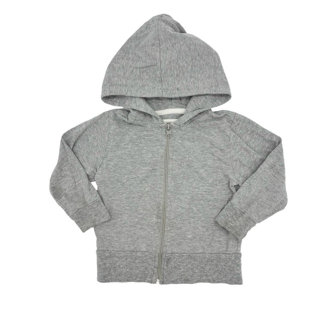 Mini Mioche grey zip up, 1-2 years