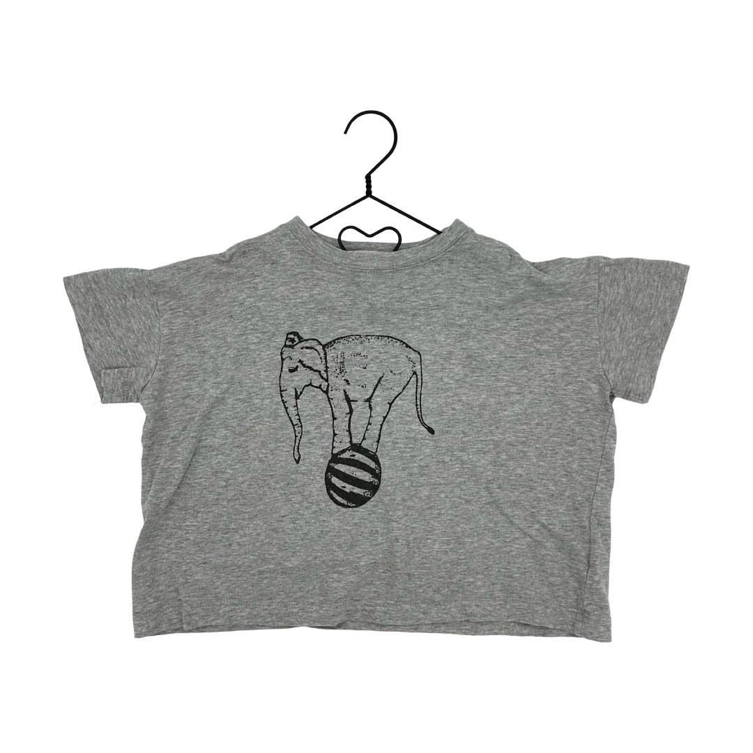 Mini Bonbon grey elephant tshirt, Xs