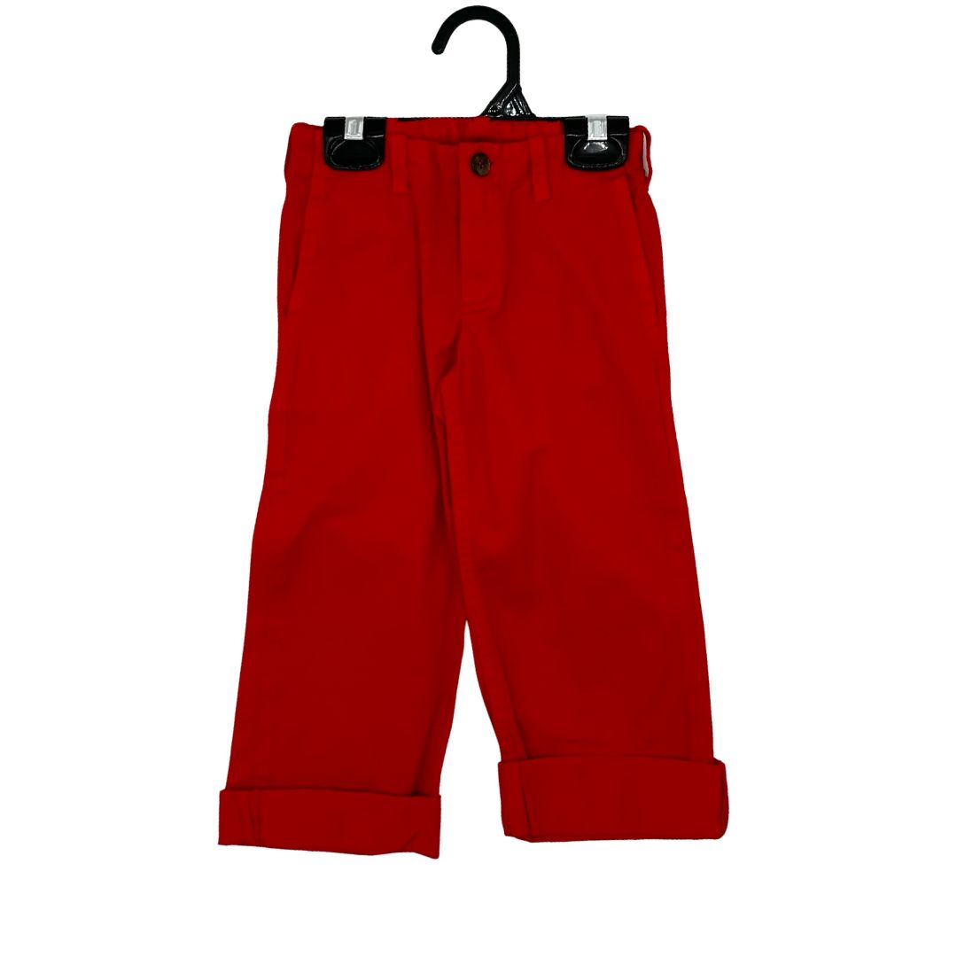Bonton red pants, 3 years