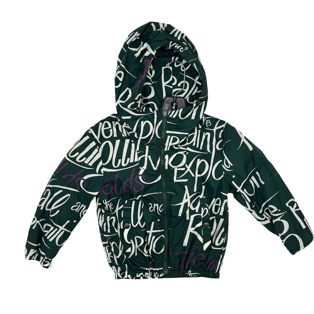 Burberry green rain jacket, 4 years