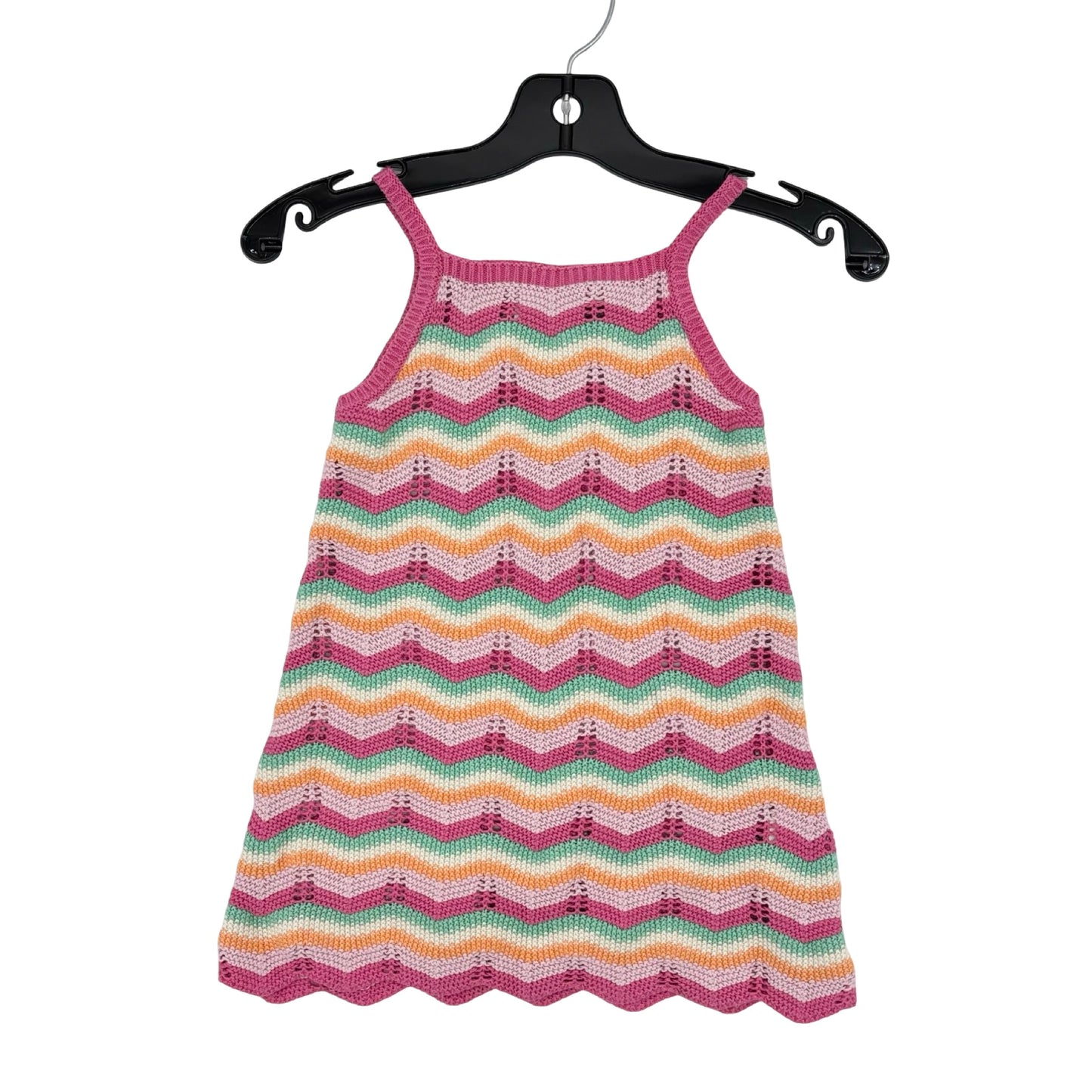 Zara rainbow crochet dress, 2-3 years