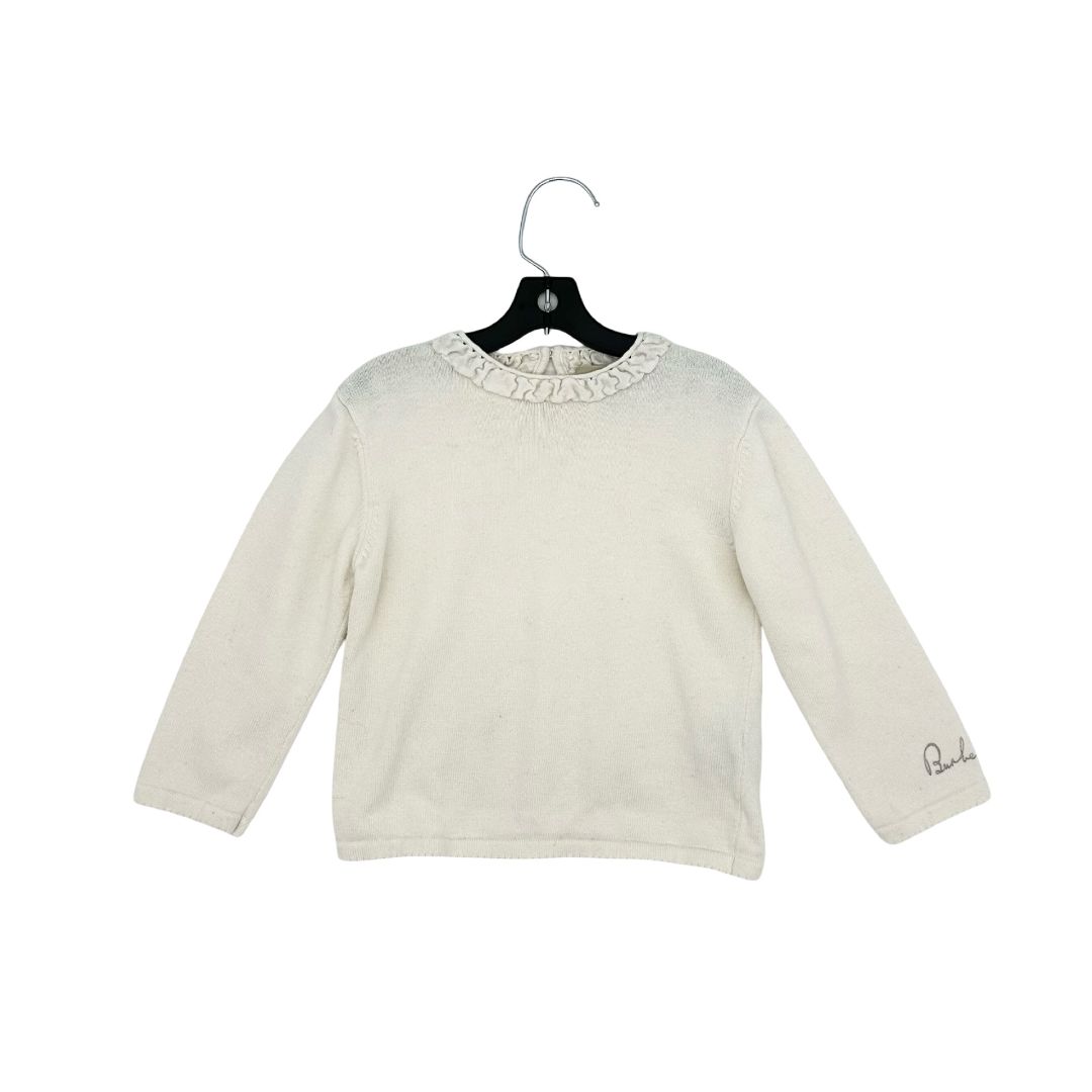 Burberry white sweater, 2 year