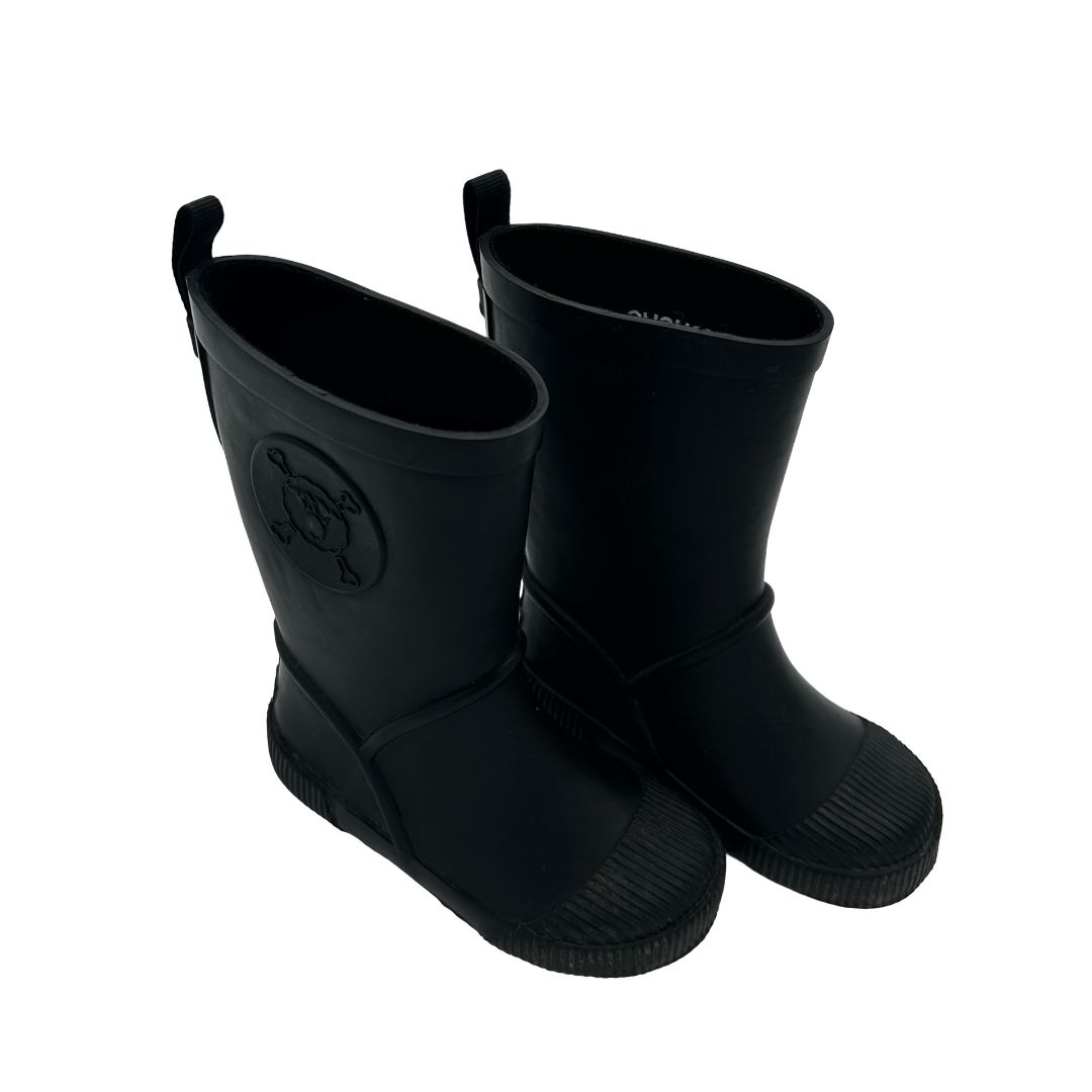 Nununu black rainboots, 22-23 little kids
