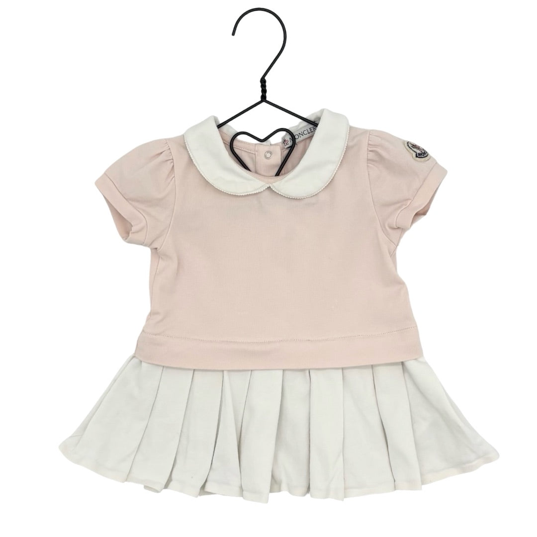 Moncler Pink/white dress, 6-9 months