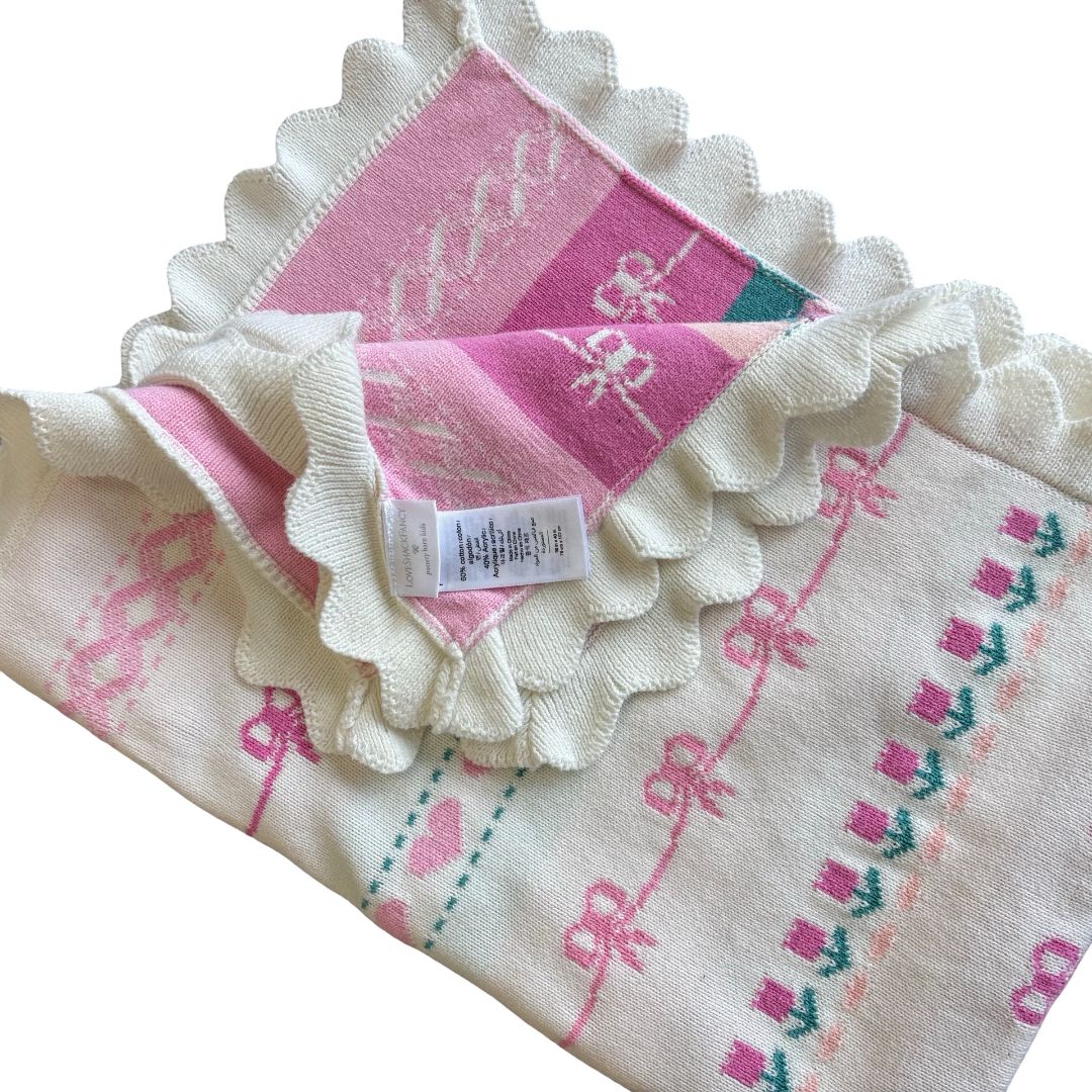 Pottery Barn x Love Shack Fancy blanket, one size