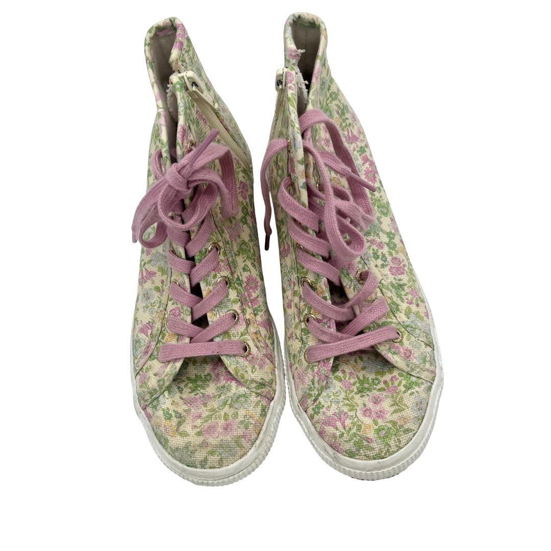 Superga x Love Shack Fancy floral high tops, euro 34 big kid