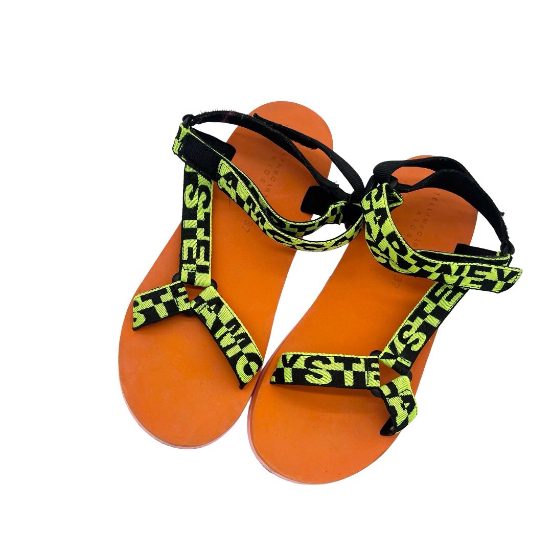 Stella McCartney logo sandals, euro 37 big kid