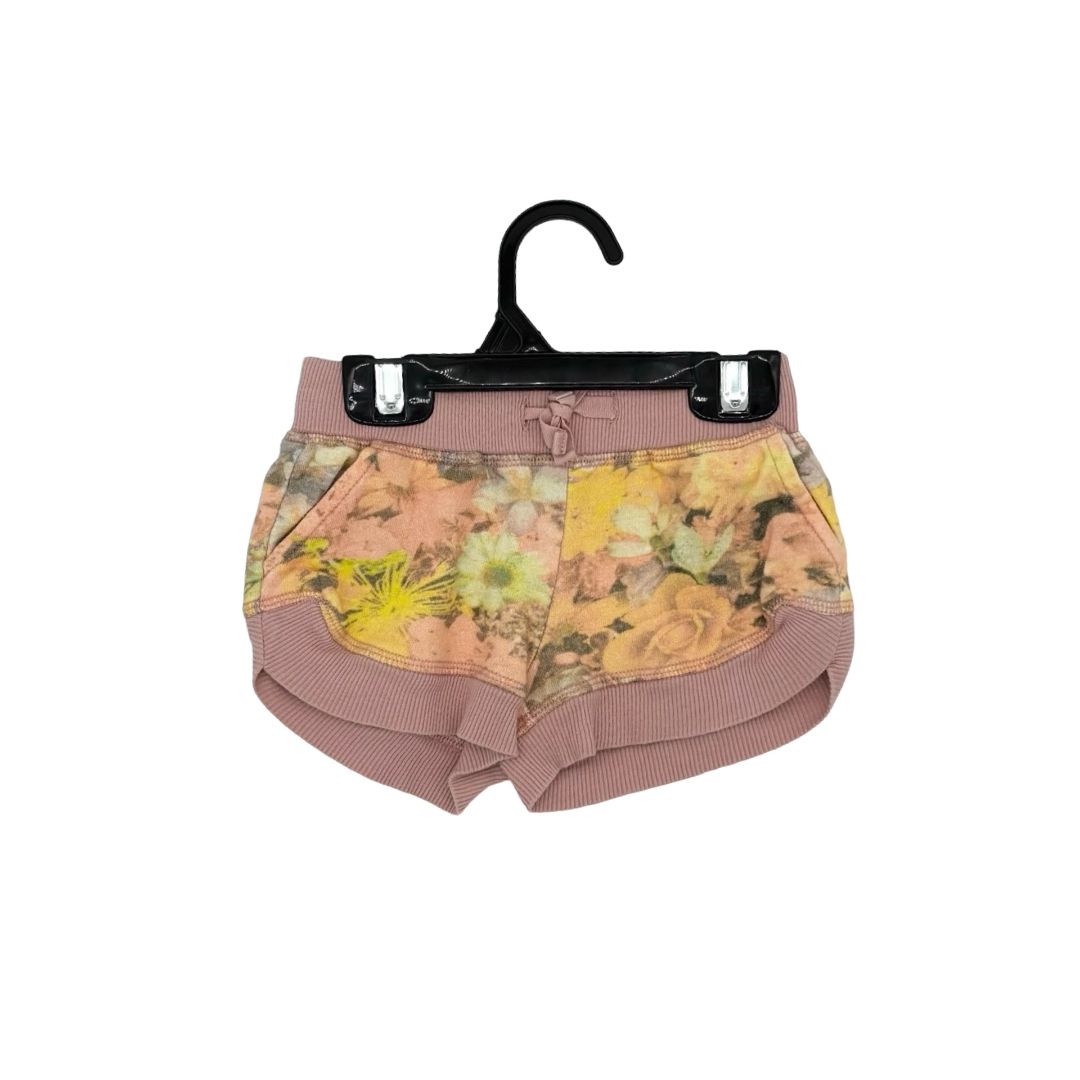 Stella McCartney pink trim floral shorts, 2 years