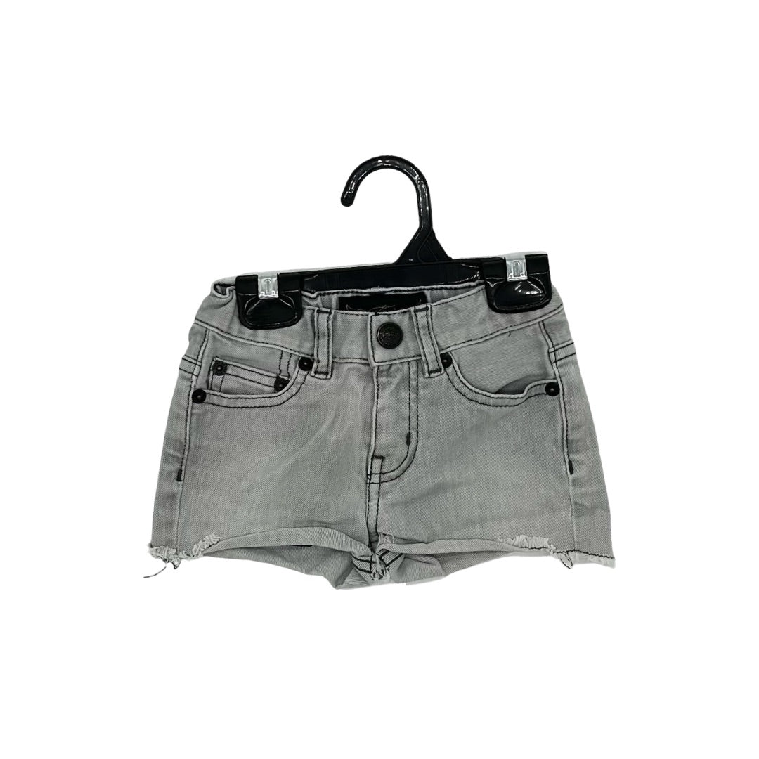 Finger In The Nose Grey denim shorts, 4-5 Years