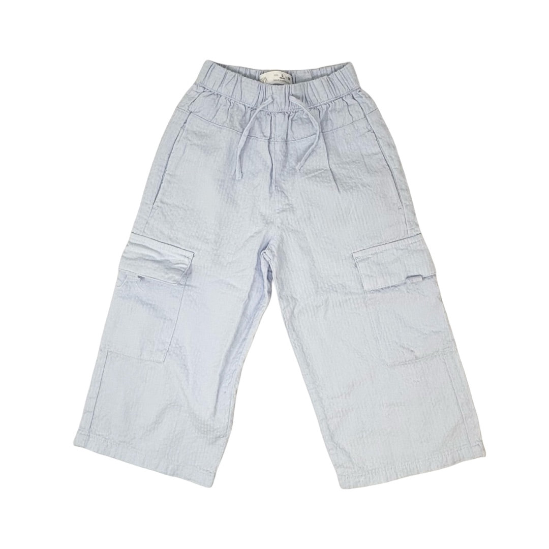 Zara Blue lightweight cargo pants, 3 years