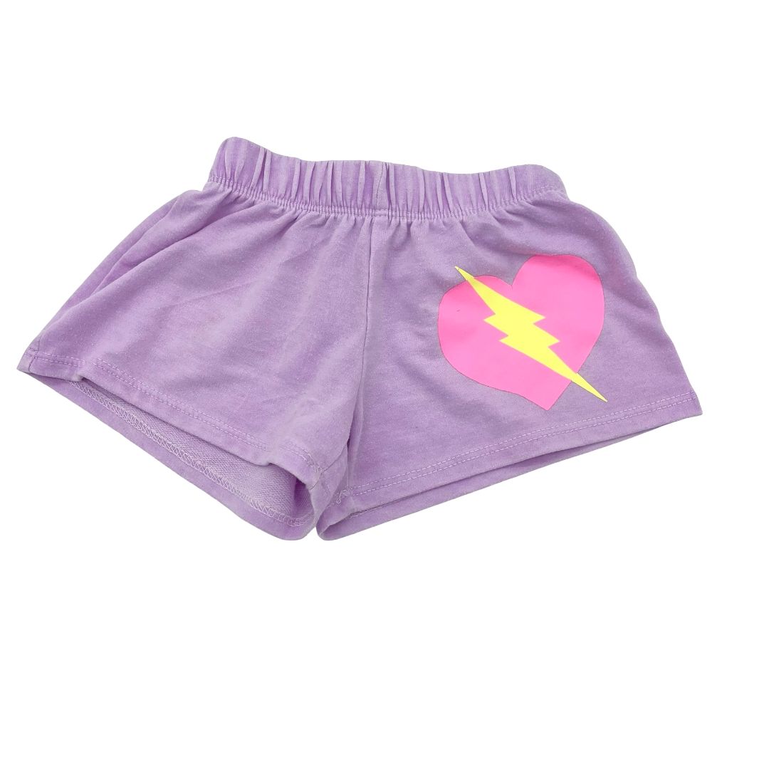 Firehouse heart w/lightning bold shorts, 2-3 years