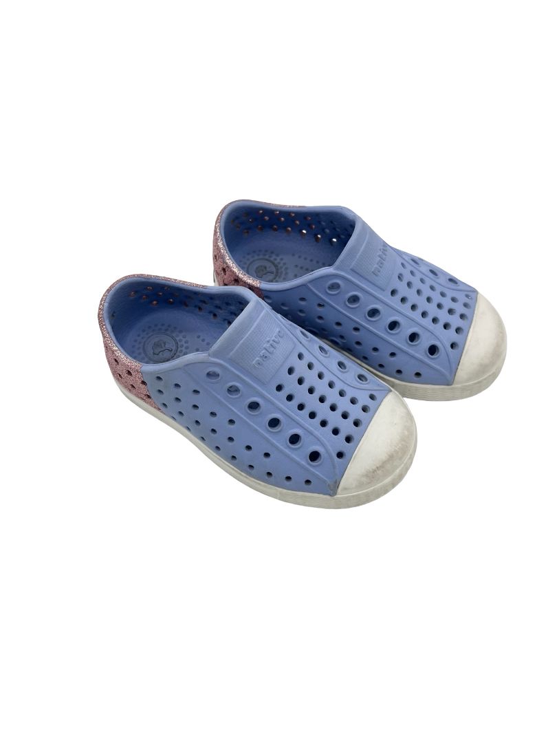 Native purple/pink sparkle jefferson, 6 little kid