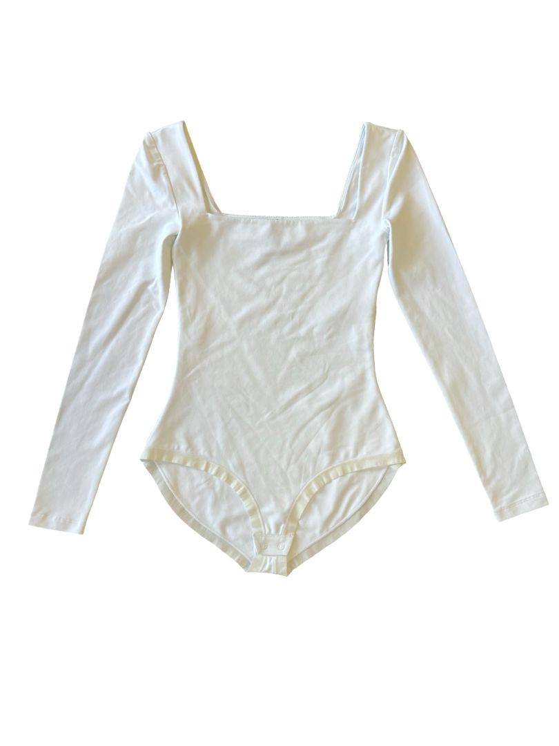 Babaton white body suit, xs