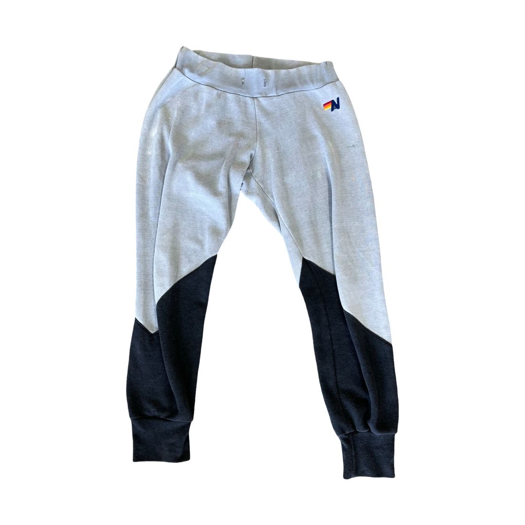 Aviator Nation grey/black w/some stains sweat pants, xs womens