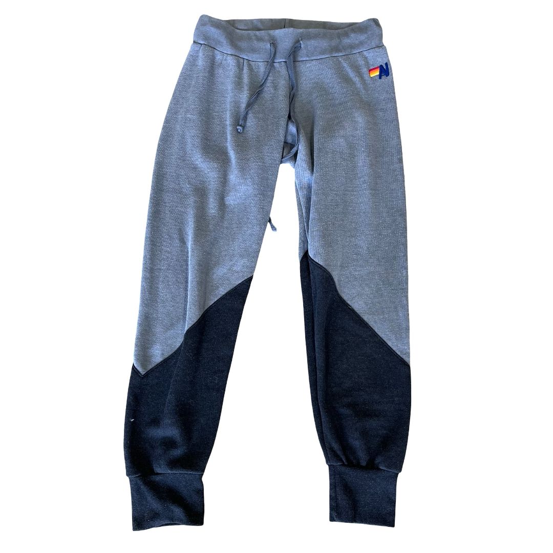 Aviator Nation dark grey/black sweat pants, xs womens