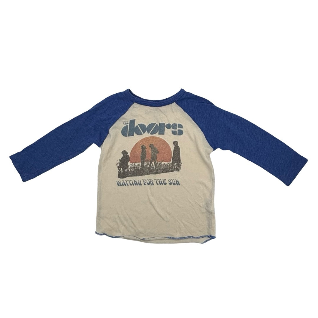 Rowdy Sprouts White/blue The Doors long sleeve, 2 years