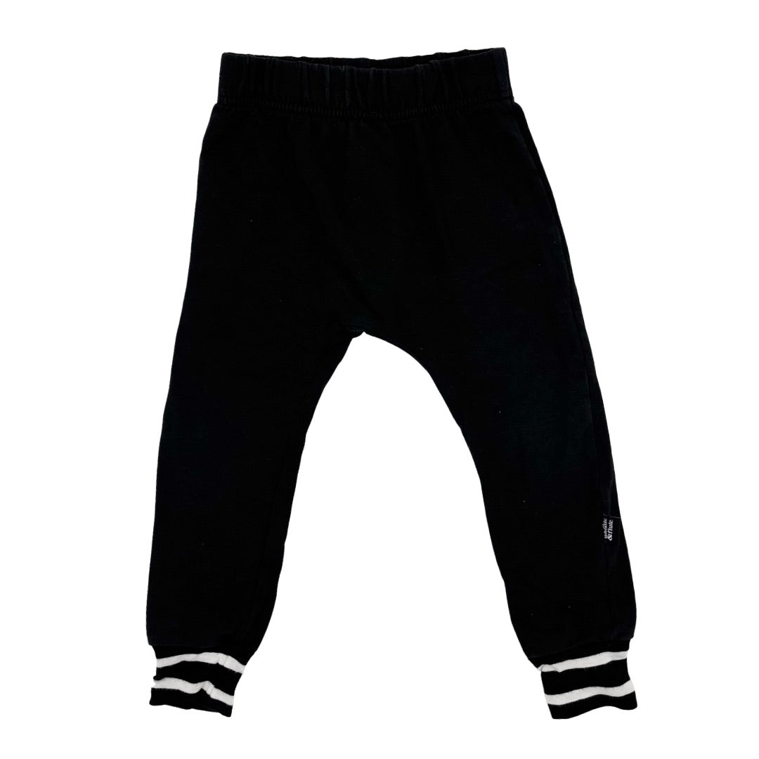 Whistle & Flute Black sweatpants, 1-2 years