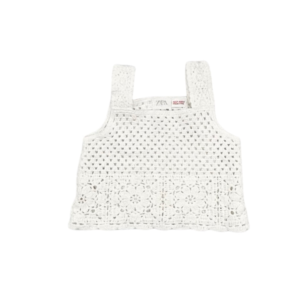 Zara White eyelet tank top, 3 years