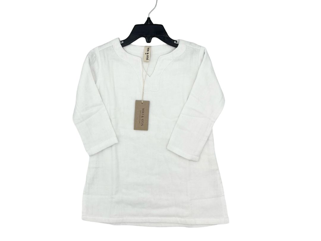 Yoli & Otis new with tags Benoit white linen dress, 2 years