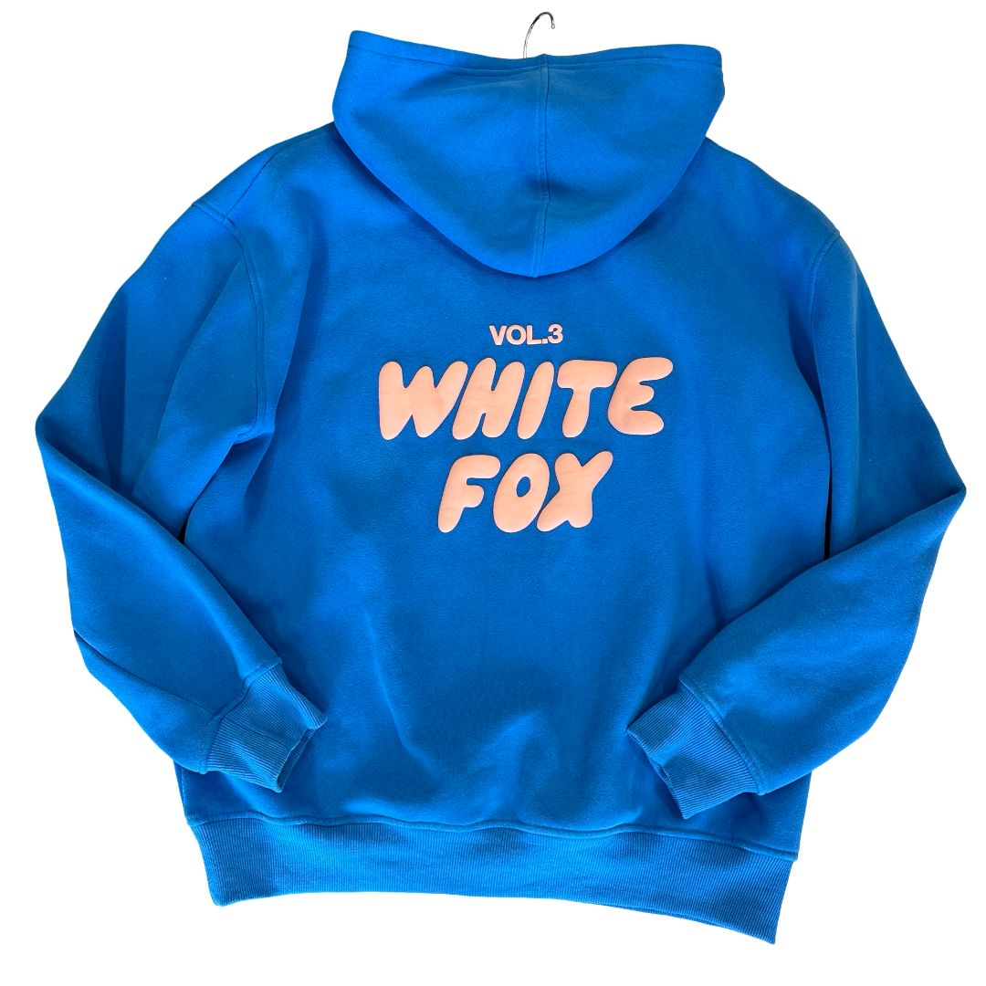 White Fox Blue hooded sweatshirt, medium/large