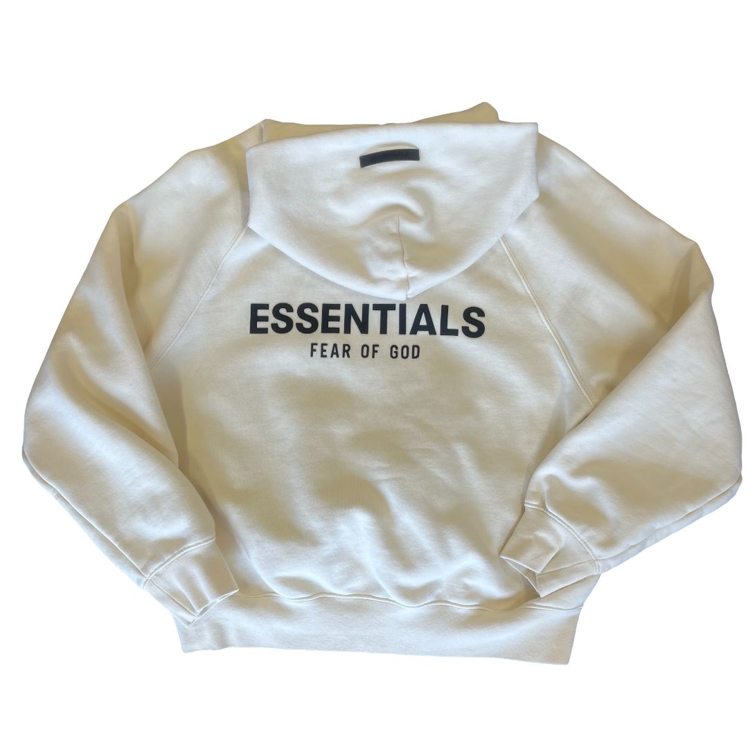 Essentials white hoodie, small