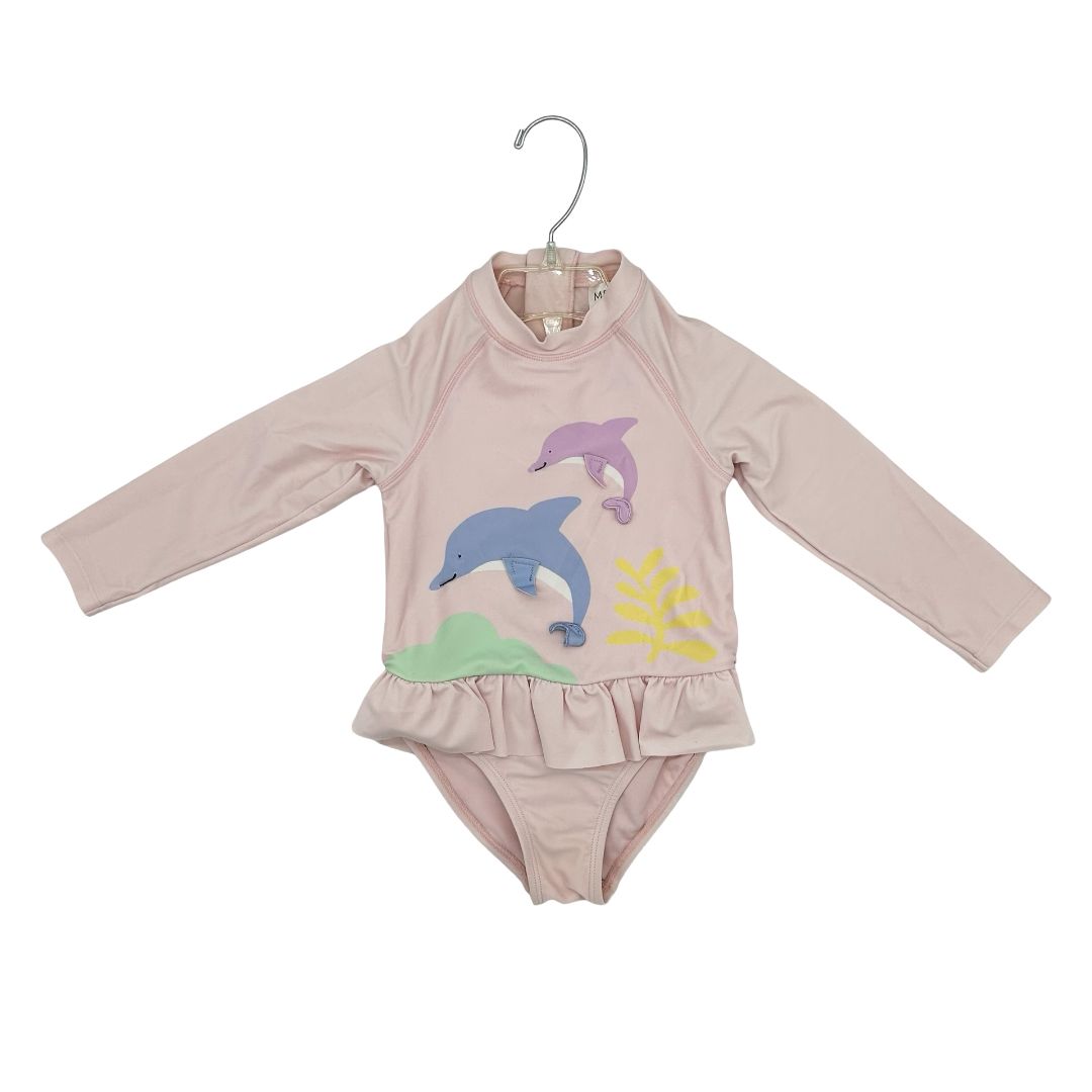 Marks & Spencer pink dolphin sun protection swim, 18-24 months