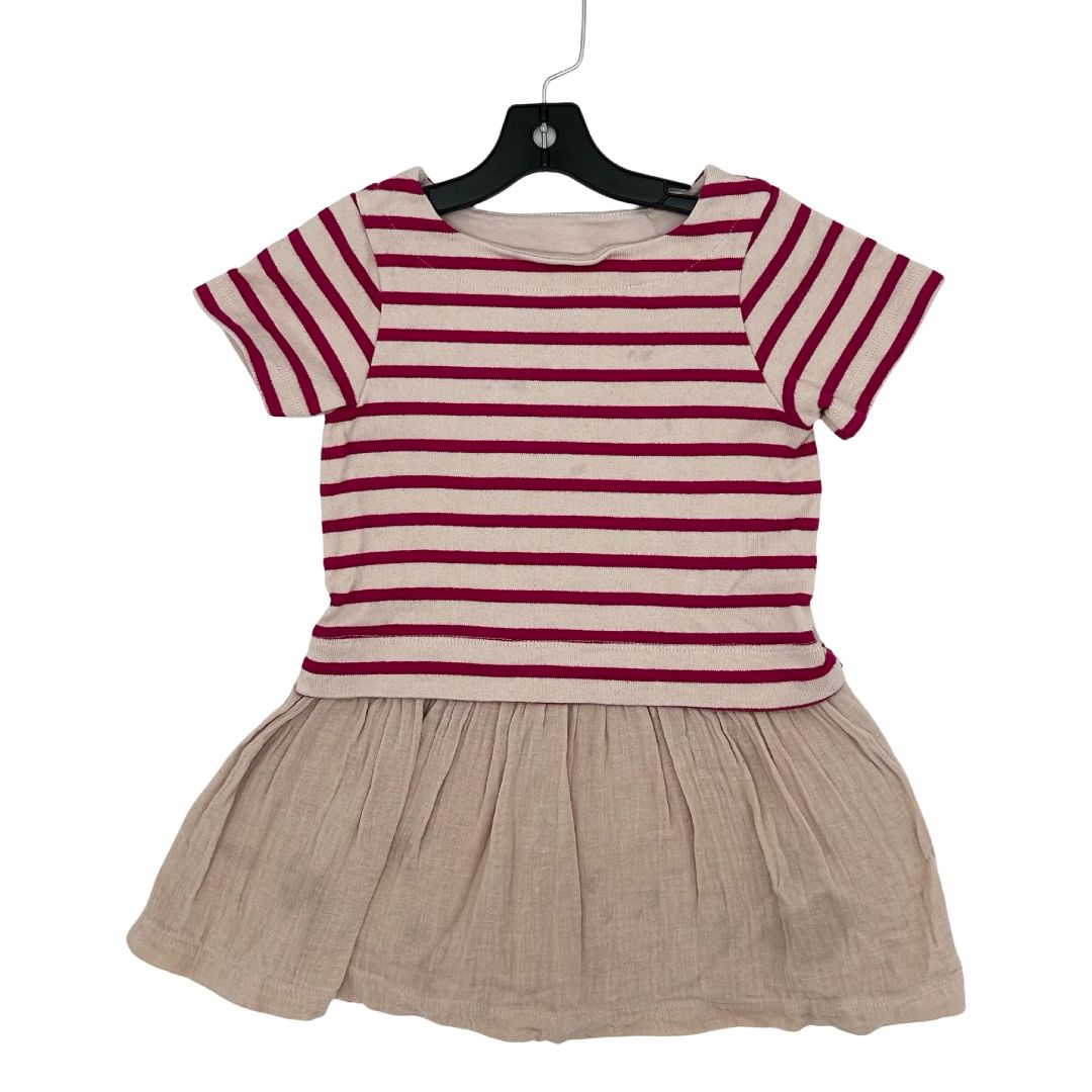 Petit Bateau pink stripped dress, 4 years