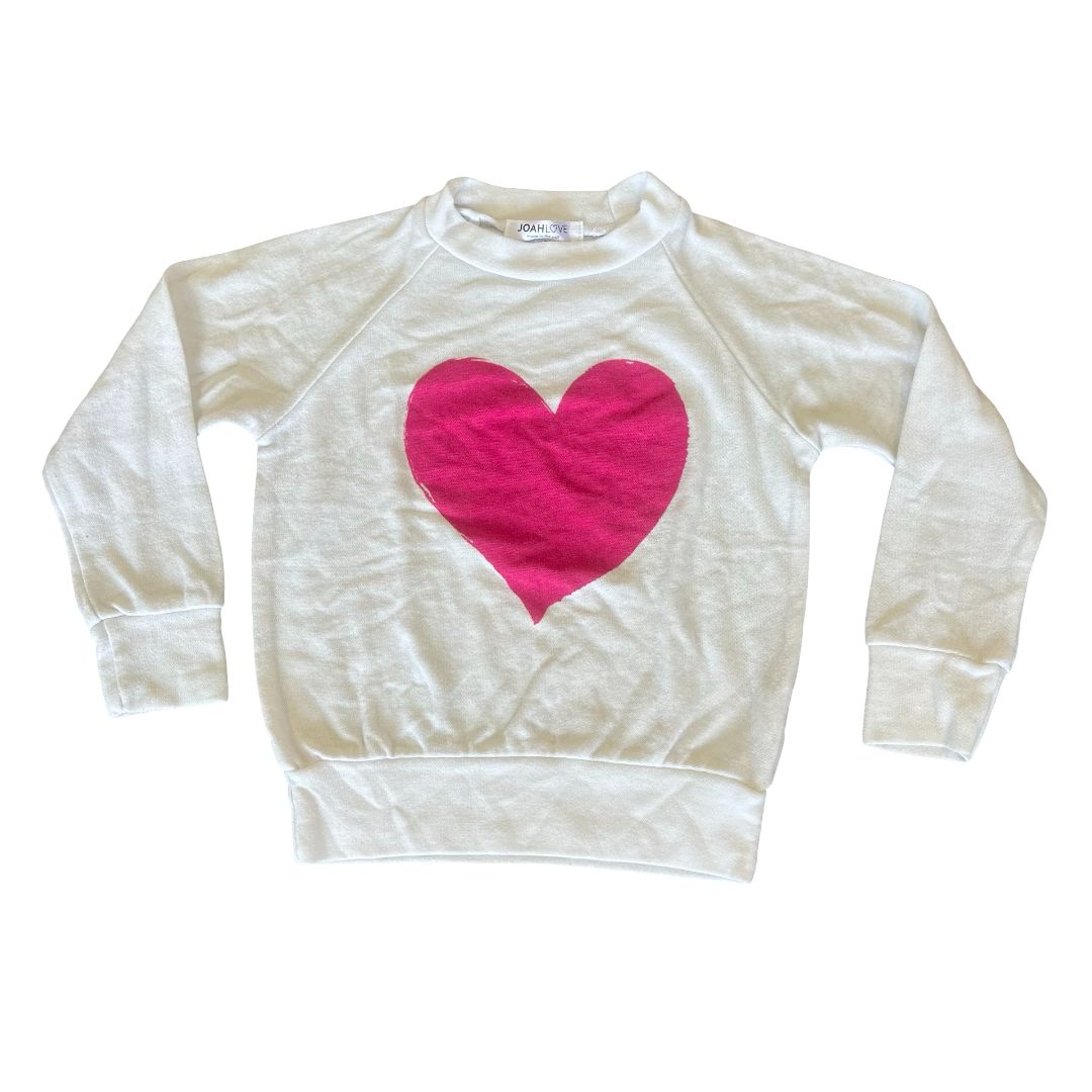 Joah Love pink heart sweatshirt, 2 years