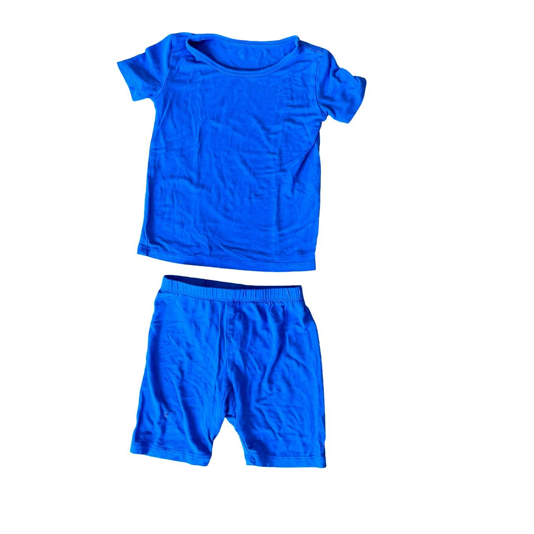 Kyte royal blue tshirt/short pj's, 3 years