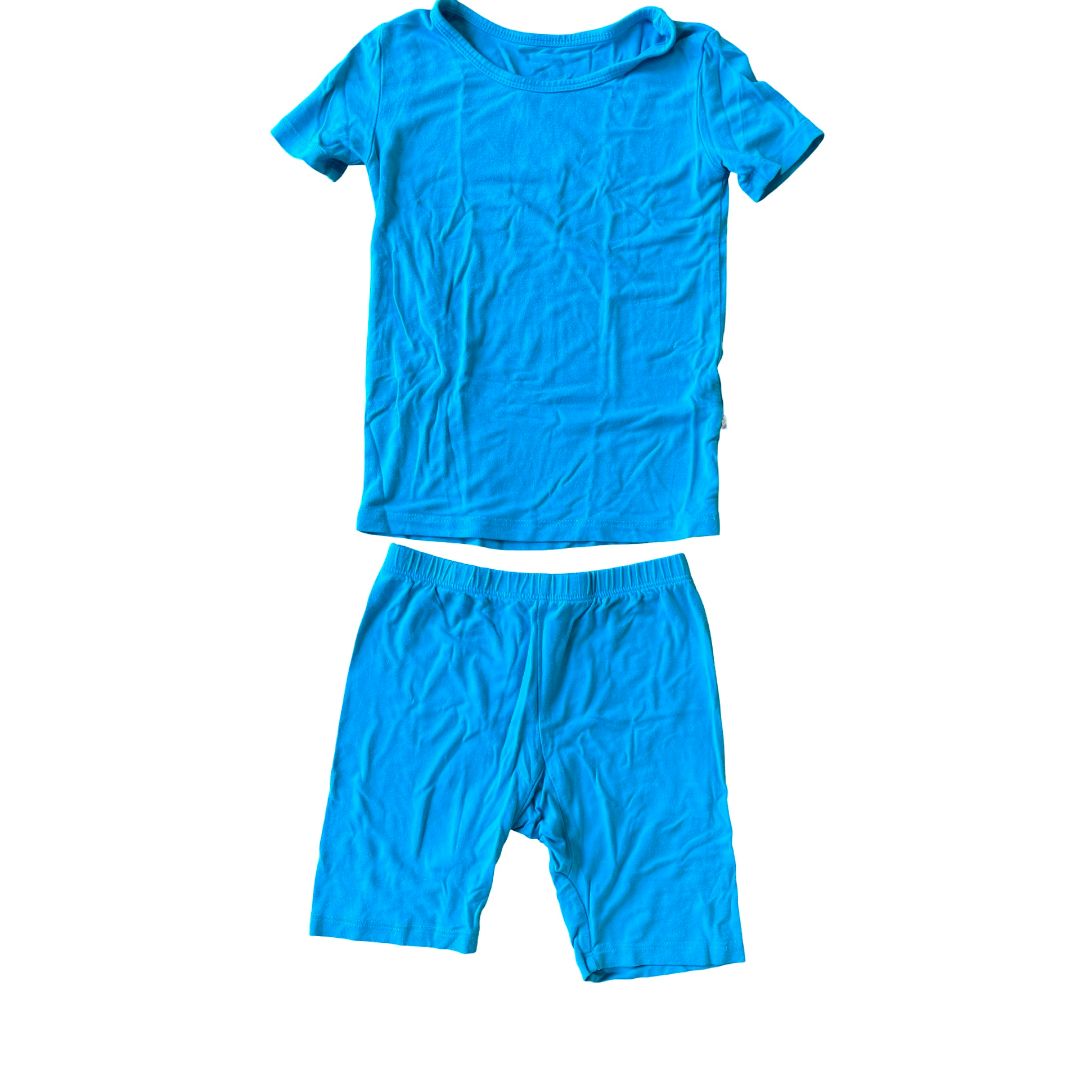 Kyte blue tshirt/short pj's, 4 years