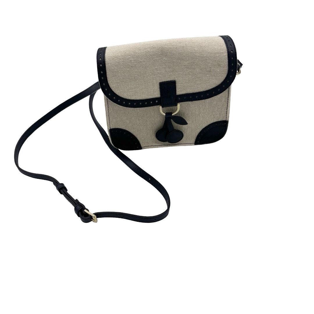 Bonpoint navy/canvas purse, one size