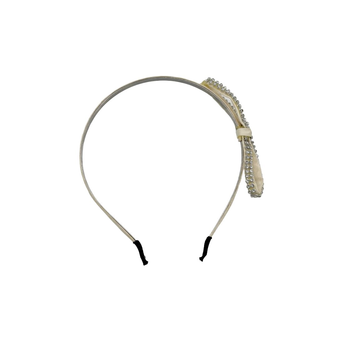 No name rhinestone bow headband, one size