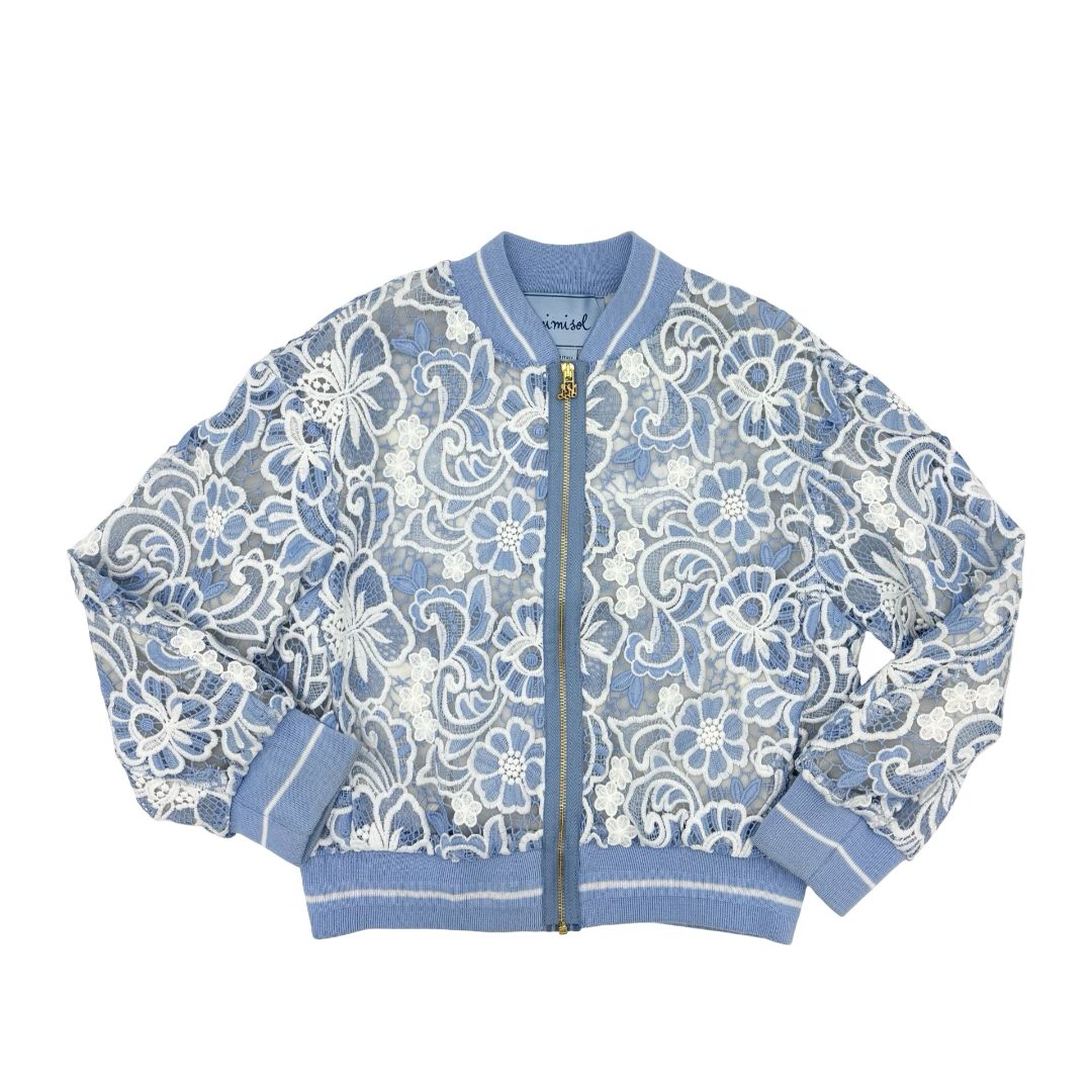 Mimisol blue/white lace jacket, 8 years