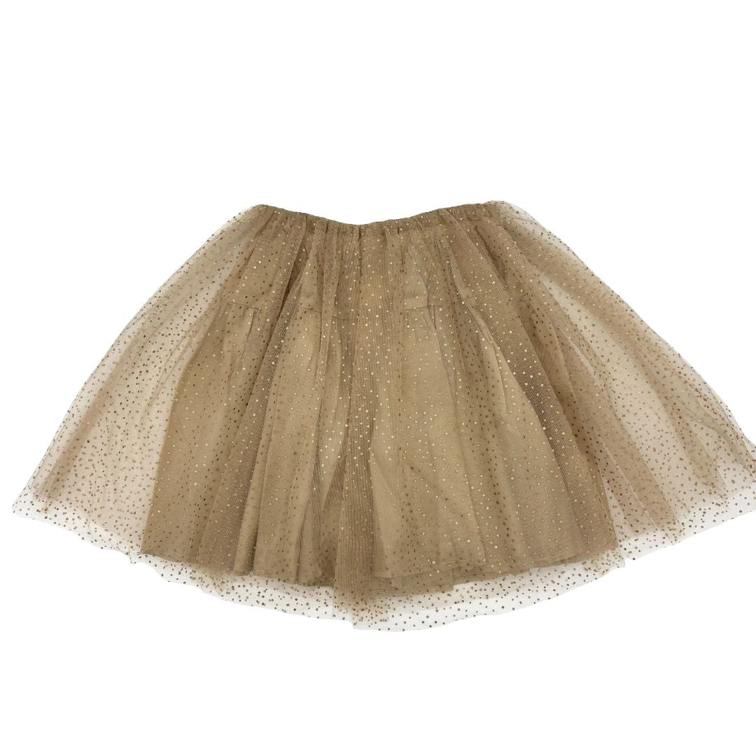 Maria Chantal new with tags gold tulle skirt, 8 years