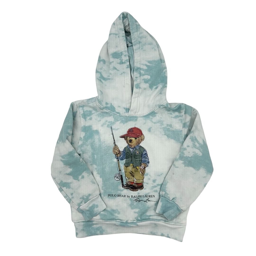 Ralph Lauren tie dye fishing bear sweatshirt, 6 years