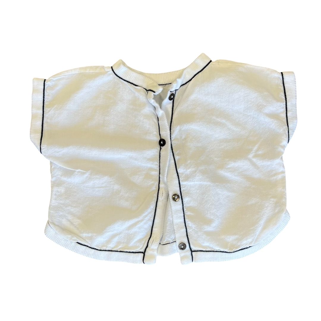 Pequen Tocon white tshirt, 0-3 months