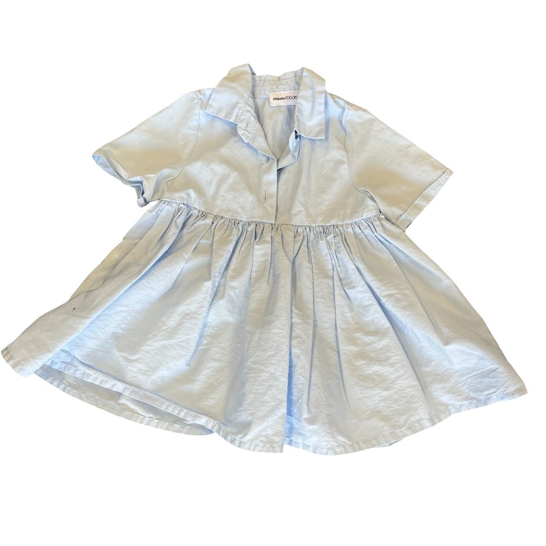 Pequen Tocon blue dress, 3 months