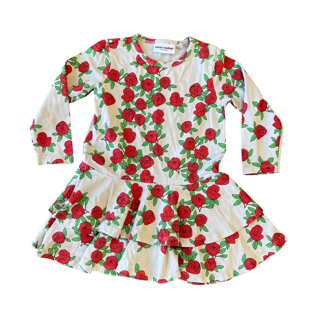 Mini Rodini rose dress, 2-3 years