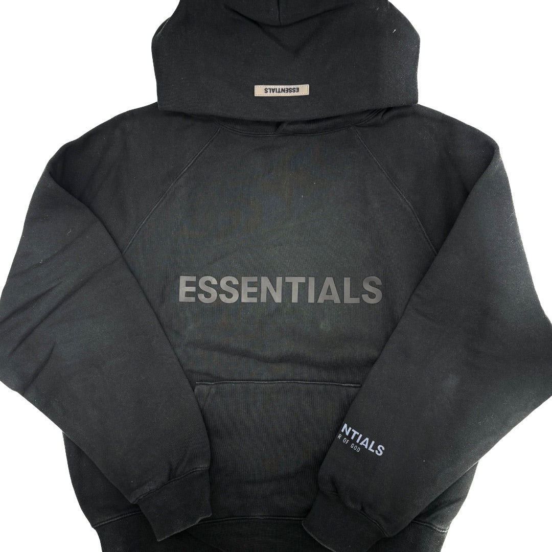 Essentials Black hooded sweatshirt, Men’s Small