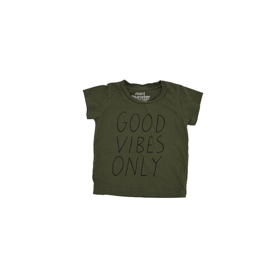 Munster Good Vibes Only tshirt, 6-12 Months